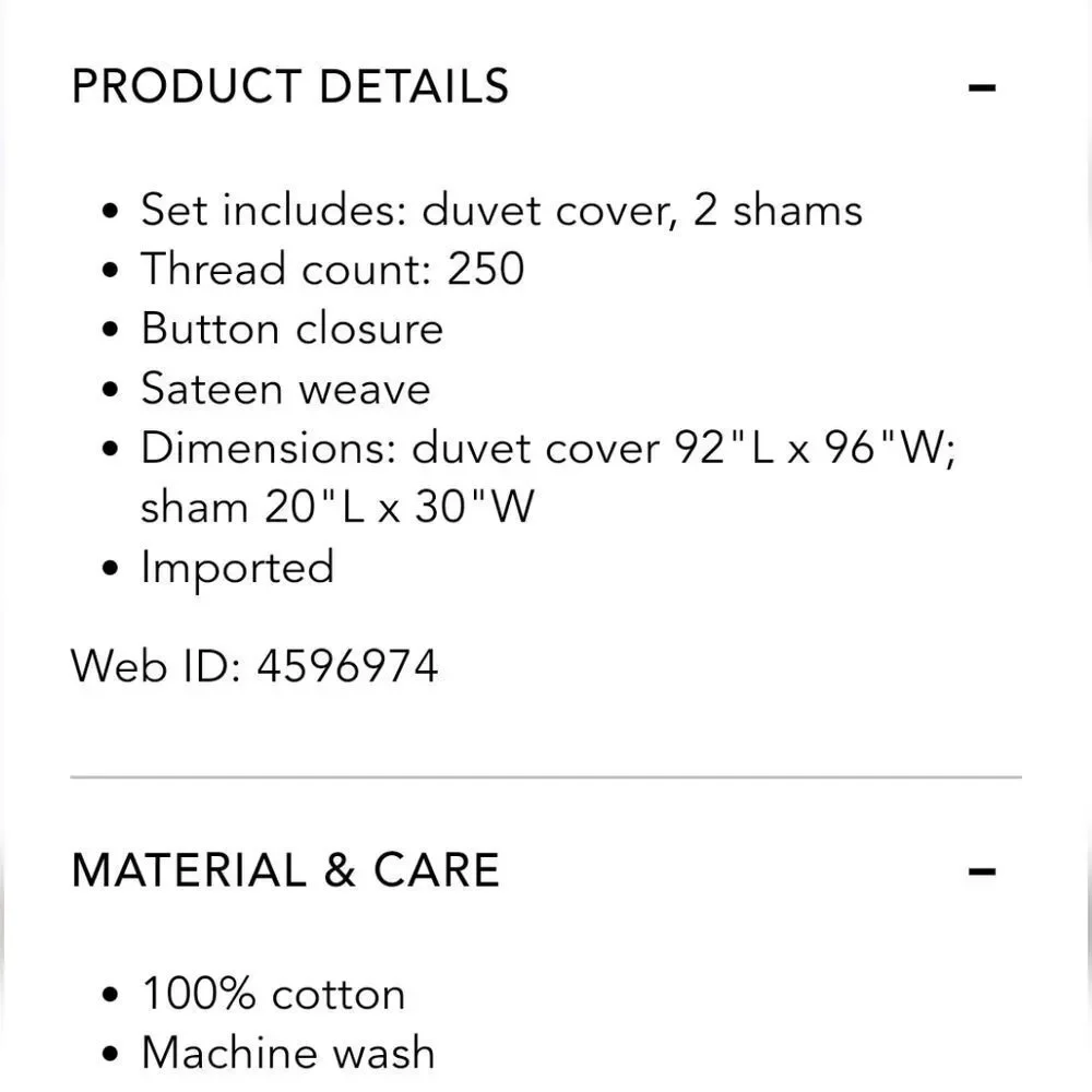 Ted Baker London Plain Dye Collection Duvet Cover Set- Black